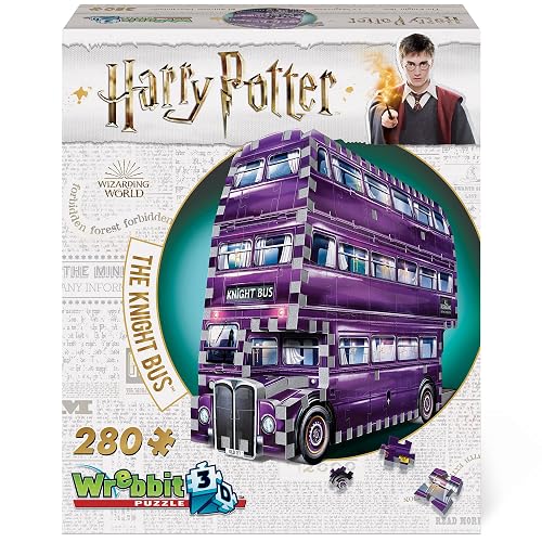 WREBBIT3D, Harry Potter: Knight Bus (280pc), 3D Puzzle, Ages 14+