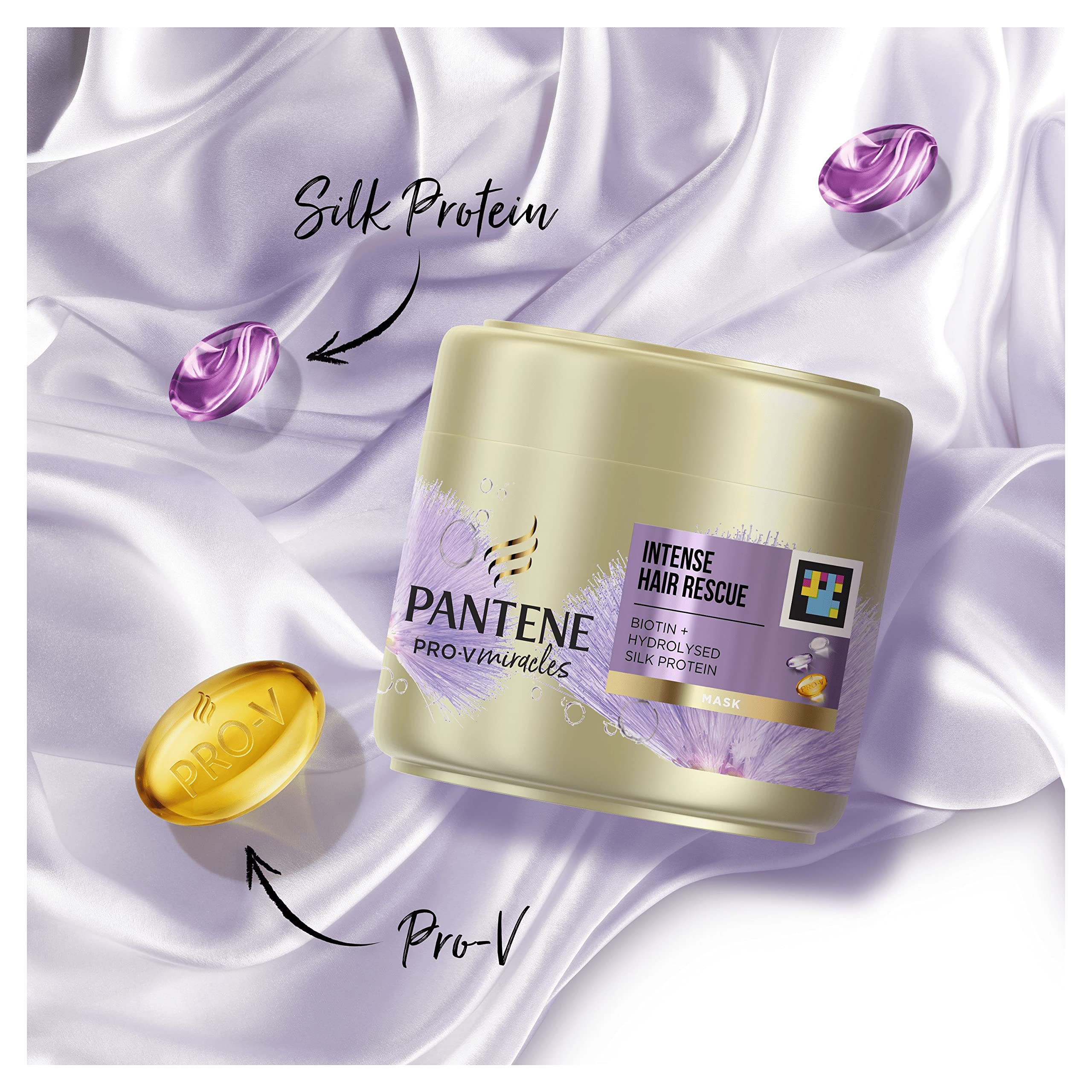 Pantene Hair Mask for Dry Damaged Hair Intense Hair Rescue, Helps Repair Intensely Dry, Damaged Hair - Image 3
