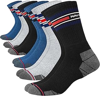 Sponsored You’re seeing this ad based on the product’s relevance to your search query.Learn more about this advertisement NAVYSPORT Advance Series Sports Socks Tennis Socks Work Socks Men & Women Cotton Unisex Crew Socks (6 Pairs)