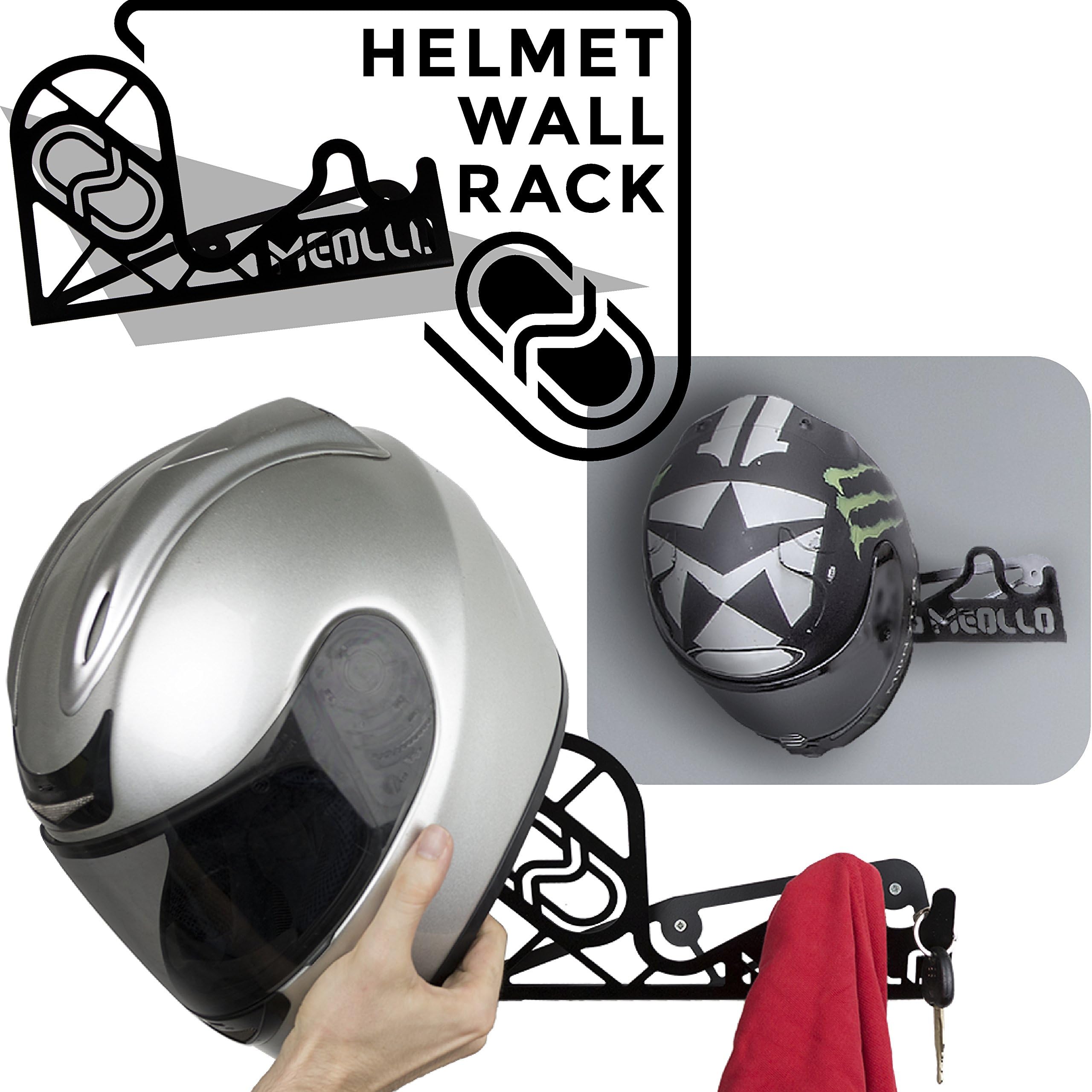 Helmet Mount on the Wall (100% Steel) - Made in Spain