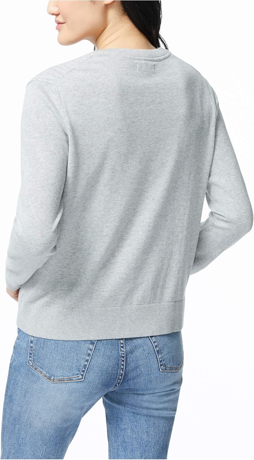 Nautica Womens Nautica Women's Ribbed Open Layering Cardigan - Image 3