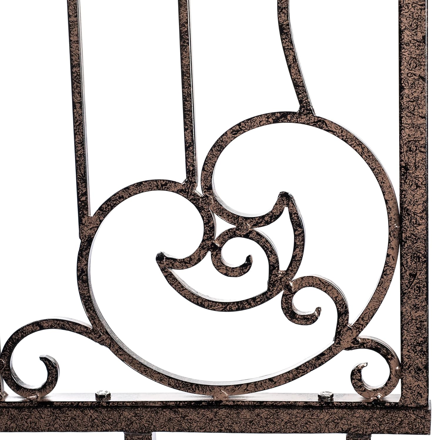 H Potter 8 Ft Tall Garden Trellis – Heavy Duty Iron Scroll Metal Privacy Screen for Climbing Roses, Clematis & Ivy – 96” H x 32” W Weather Resistant Outdoor Wall Decor