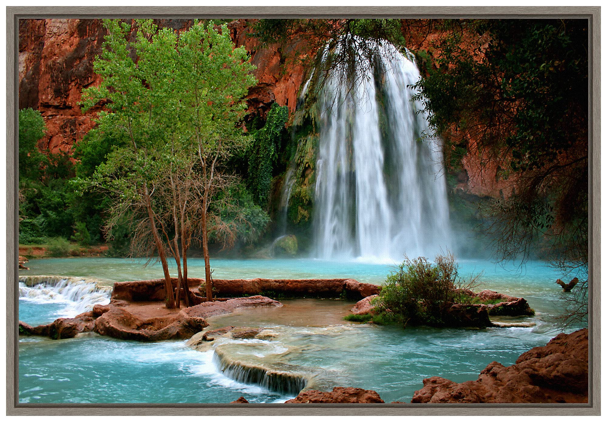 Amanti Art Havasu Falls by Andy Magee Canvas Art Framed