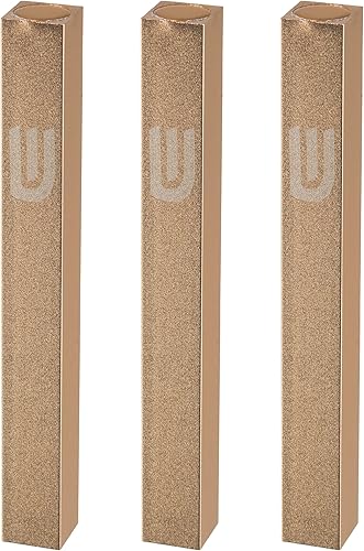 Miniatura 26 de 3 piezas de aluminio puerta Mezuzah casos: perfil especial, sin agujeros, 3-Inch 2.8 in hebreo pergamino pergamino titular cajas