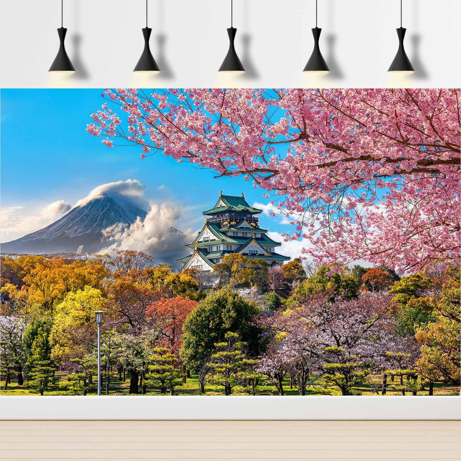 Amazon.com : Japan Osaka Castle Backdrop Japanese Style Building