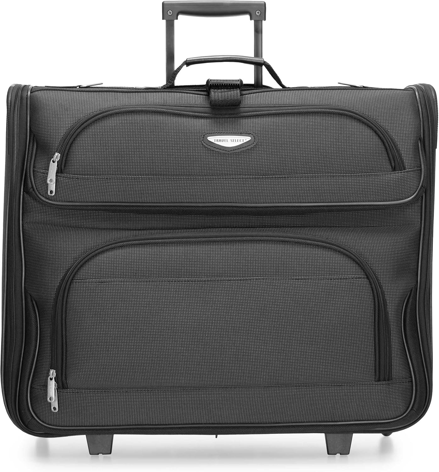 Travel Select Amsterdam Business Rolling Garment Bag, Softside Expandable Rolling 2-Wheeled Suit Carrier, Gray, One Size - Image 2