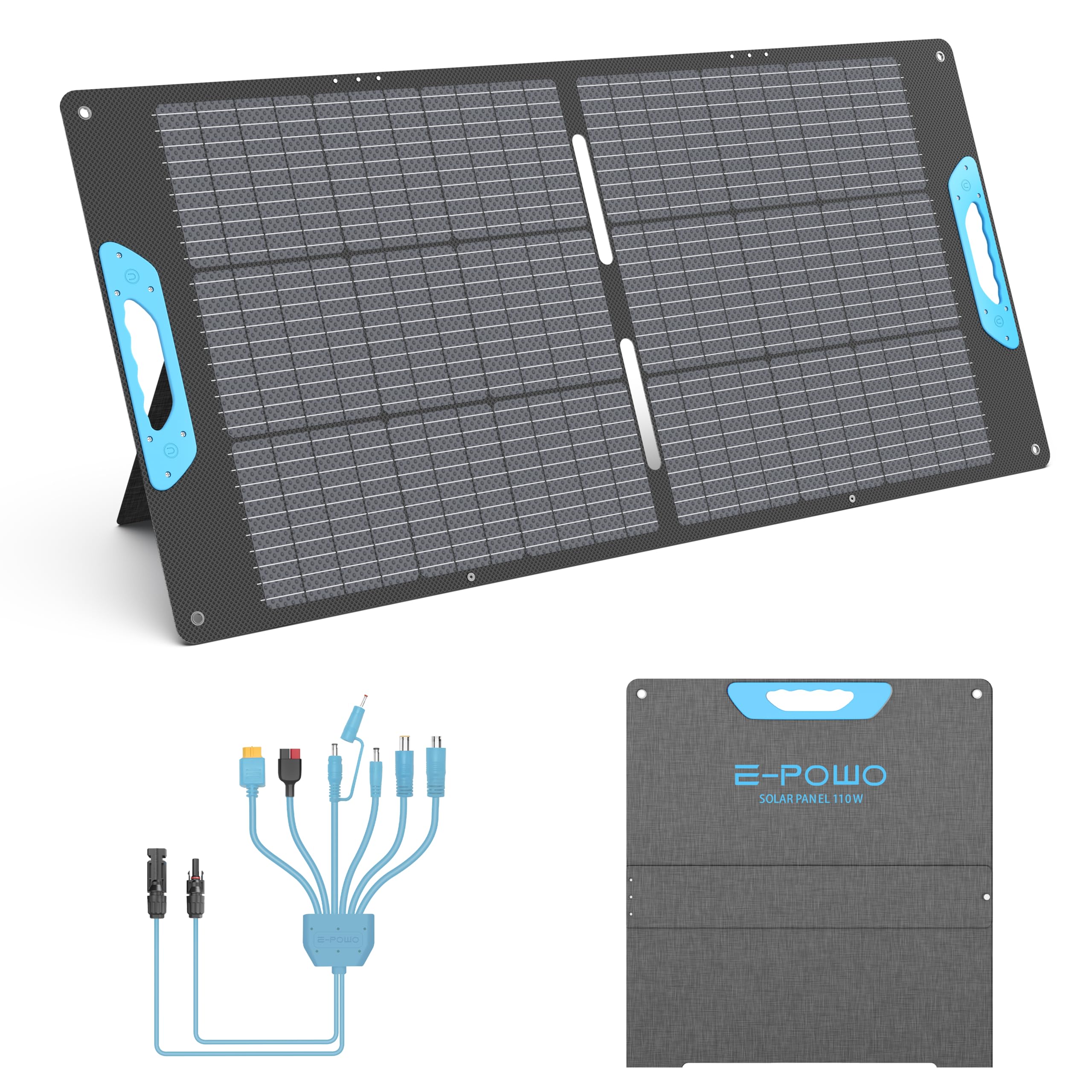 Amazon.com : 110W Portable Solar Panel for Power Station, 23.5
