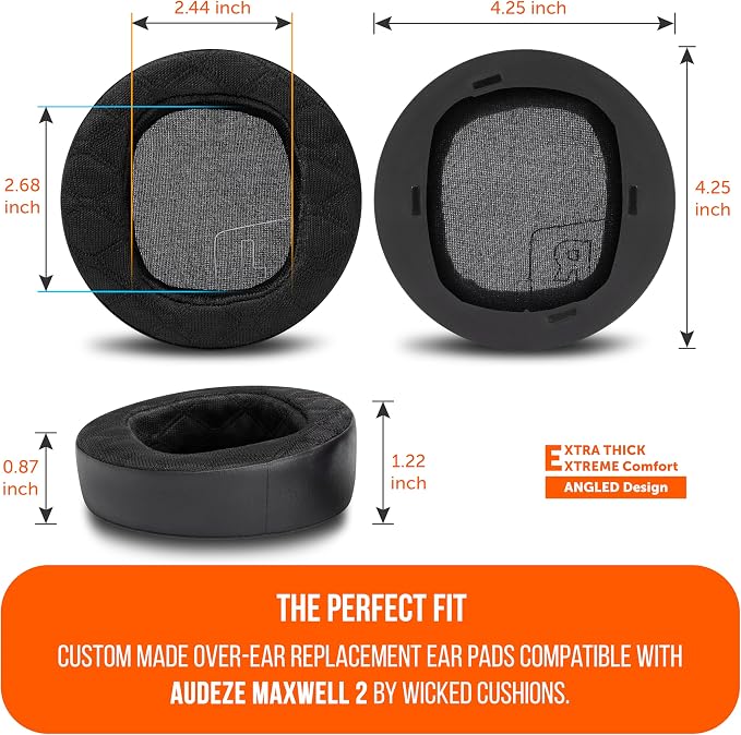 Cojines de gel refrigerante WC Freeze Maxwell 2 para Audeze Maxwell 2 miniatura 6