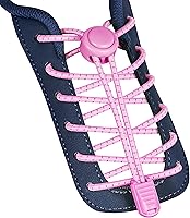 No Tie Elastic Shoelaces for Sneakers - Lock Laces One Size Fits All Adults Kids - Never Untie Again