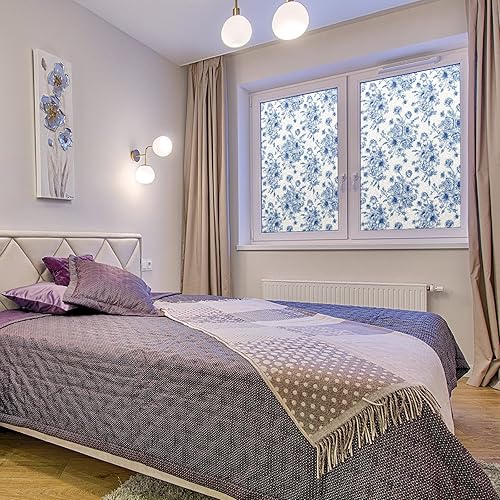 Miniatura 6 de Flowe Geometry - Película de privacidad para ventana, calcomanías de ventana, para privacidad, decoración de privacidad, 35.4 x 78.7 pulgadas