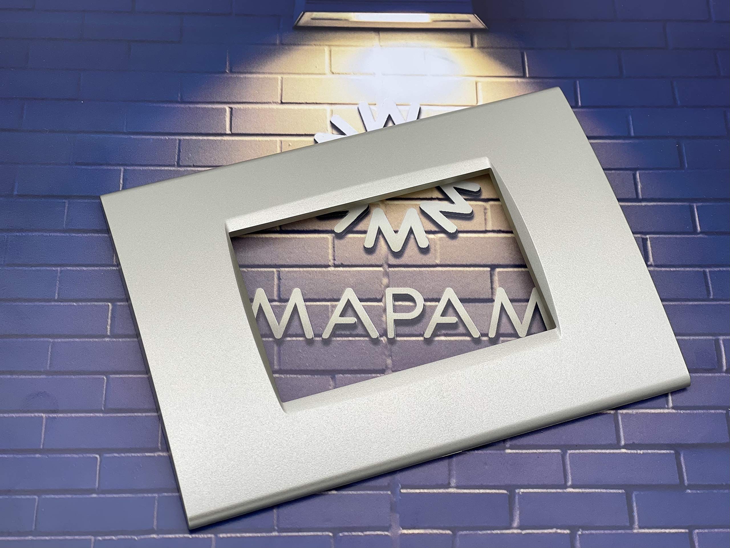 Trade Shop - Placca Placche Placchete Compatibili Living Light In Abs 3 4 7 Posti Colorate Cappuccino 3 Fori 85886613 - Foto 2