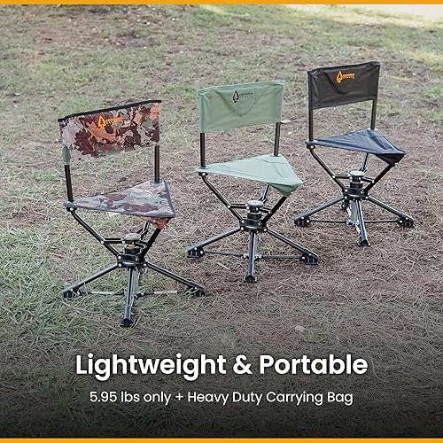 Miniatura 6 de ARROWHEAD OUTDOOR Asiento giratorio de 360° para silla de caza, perfecto para persianas, sin pies de fregadero, instalación rápida y desmontaje,