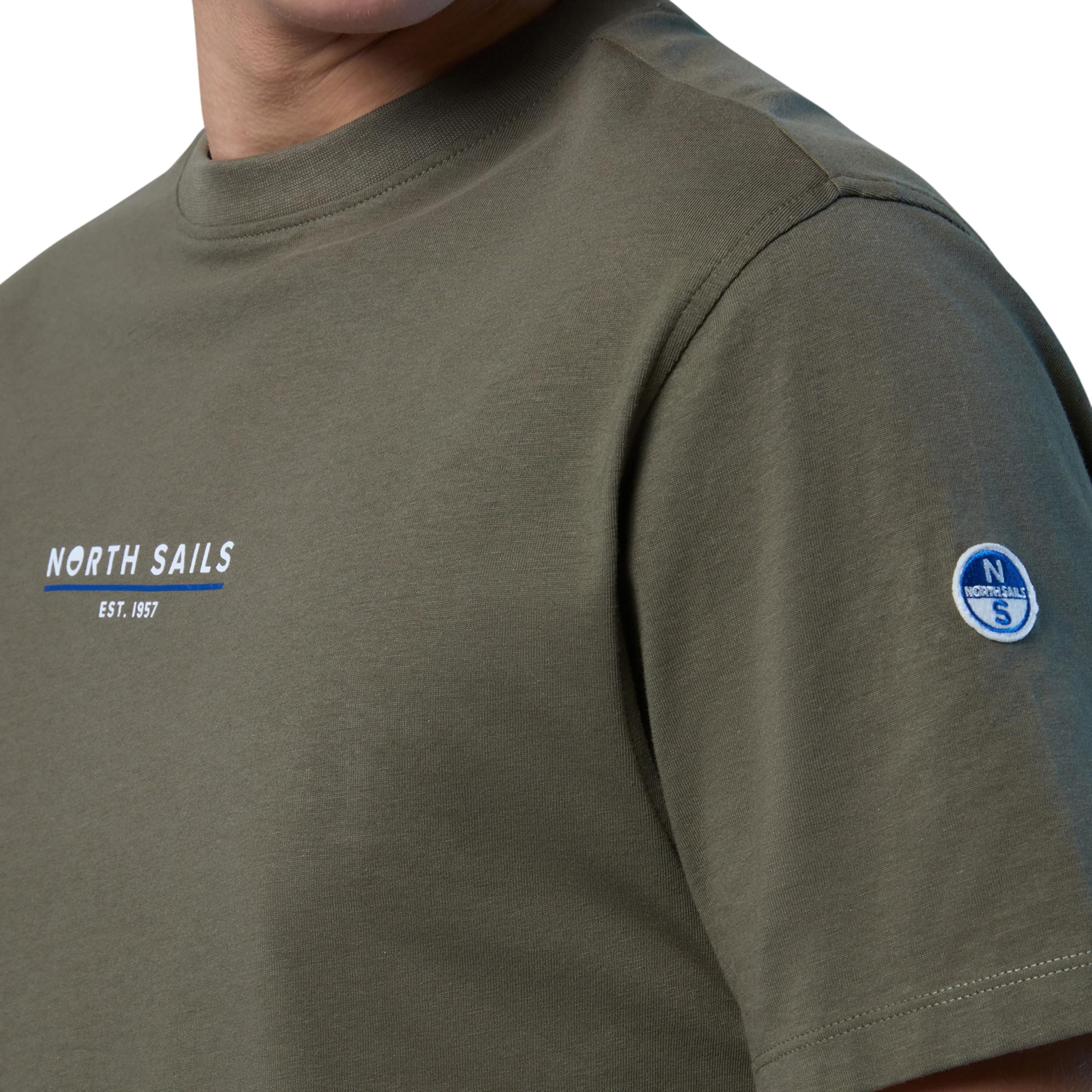 NORTH SAILS T-Shirt Uomo Maglietta Girocollo Manica Corta Cotone con Stampa Articolo 692974