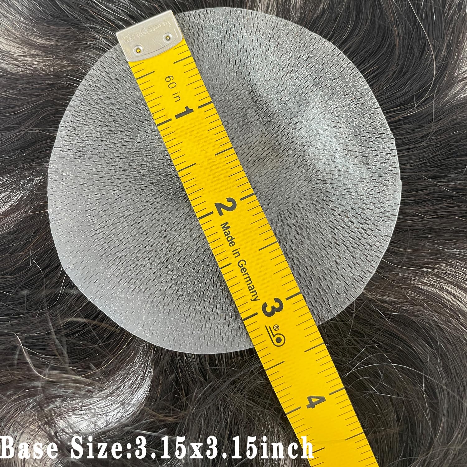 Bald Spot Hair Patch Toupee for Men 3.15x3.15inches Full PU Skin Base Cover-up Hair Patches Pieces Human Hair Topper Reaplcement Systems Hairpiece #18 Ash Blonde Brown Color