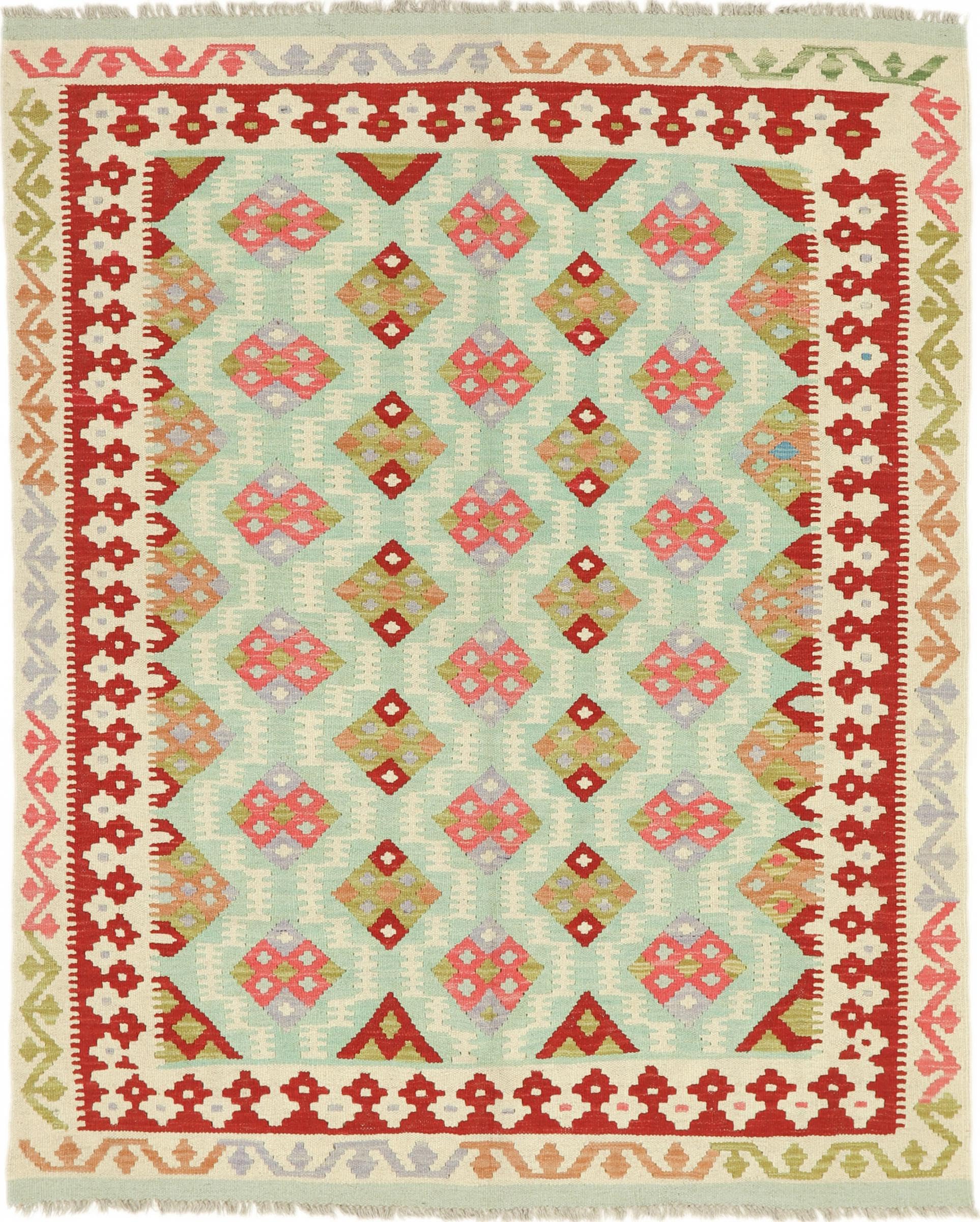 Tapis d'Orient Afghan Kilim laine 153x191 pour isoler un sol froid