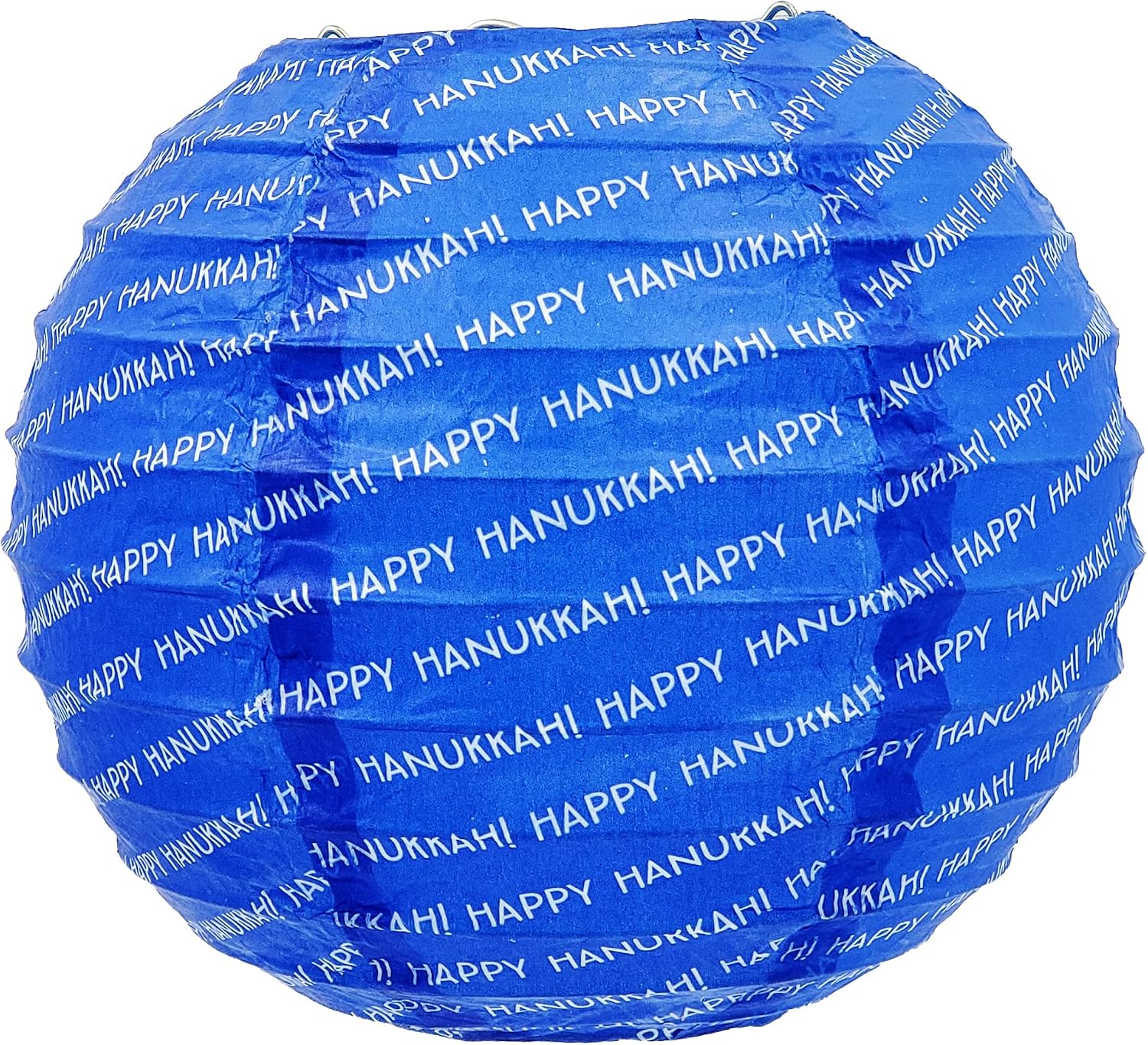 The Dreidel Company Hanukkah 2-Pack Hanging Ball Lanterns Ornaments 6 Piece - Hanukkah Decorations