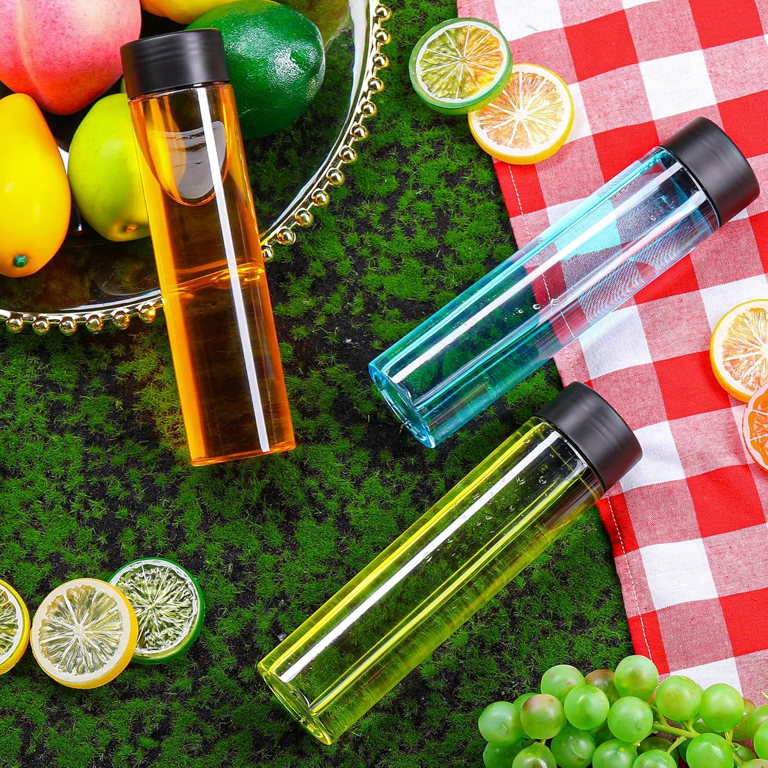 Lallisa 24 Pcs 13.5 oz 400 ml Plastic Juice Bottles with Caps juice containers with lids Bulk Water Bottles Empty Clear Drink Containers for Storing Smoothie Milk Tea Beverages - Image 5