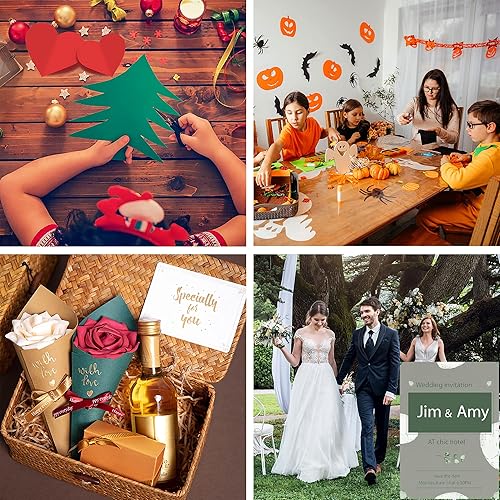 Miniatura 7 de 24 hojas de papel de cartulina gris de 8.5 x 11 pulgadas para tarjetas de bricolaje, invitaciones, álbumes de recortes y otras manualidades (92