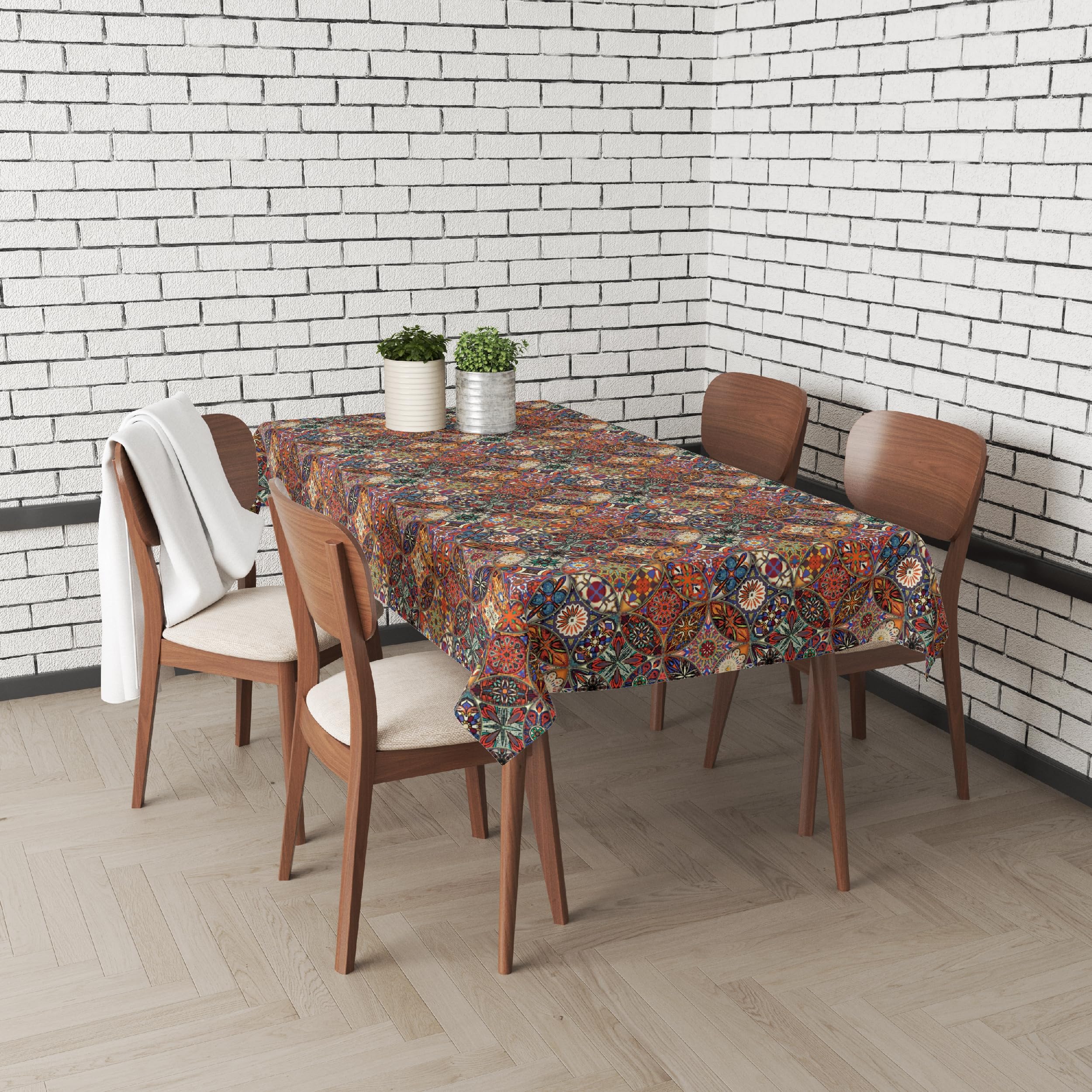 HEKO PANELS Tischdecke abwaschbar, Mandala Ethnisch, 140 x 240 cm