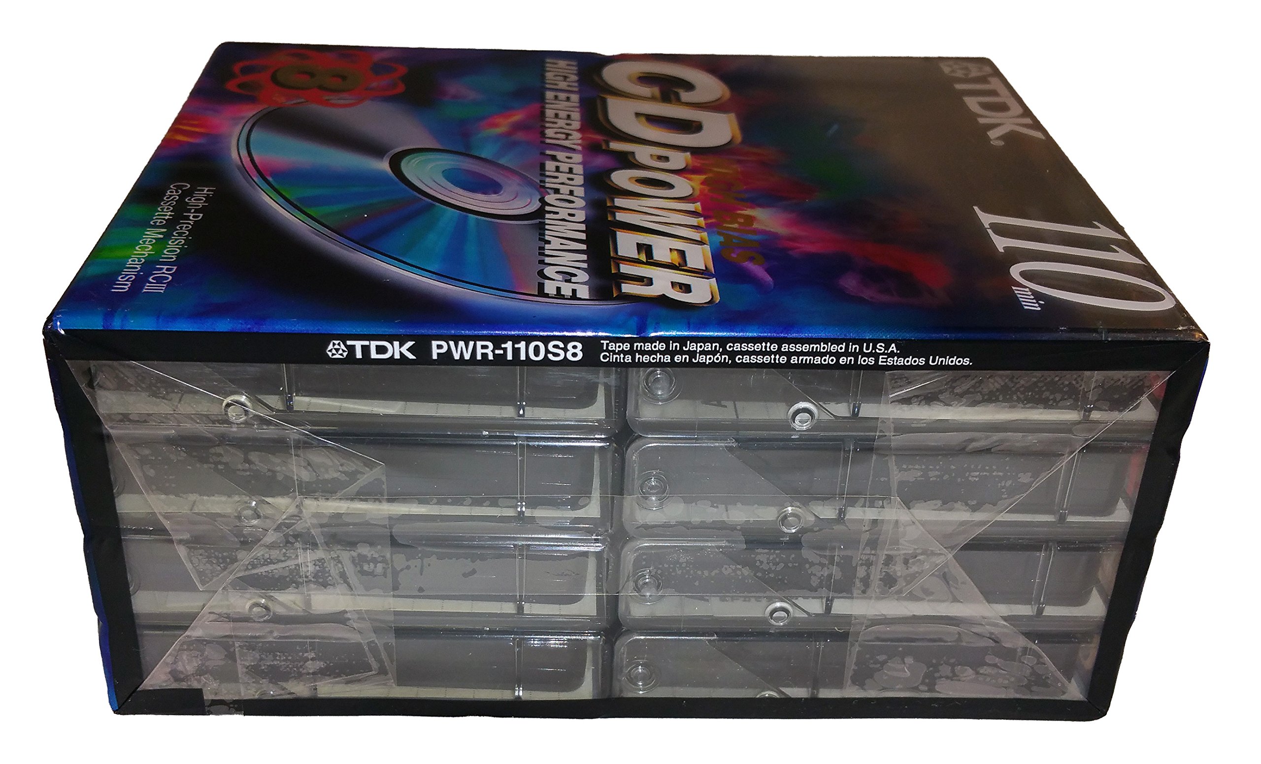 TDK CD Power 110 High Bias High Energy Performance blanko Audio Kassetten – 8 Pack