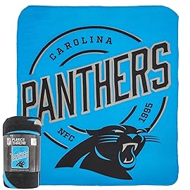 Northwest NFL Carolina Panthers Unisex-Adult Fleece Throw Blanket, 50 x 60, Campaign