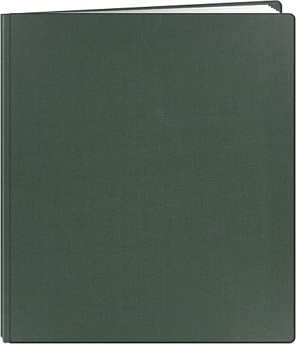 Pioneer Hunter Green Family Treasures Fabric Post Bound Album 12"X15"