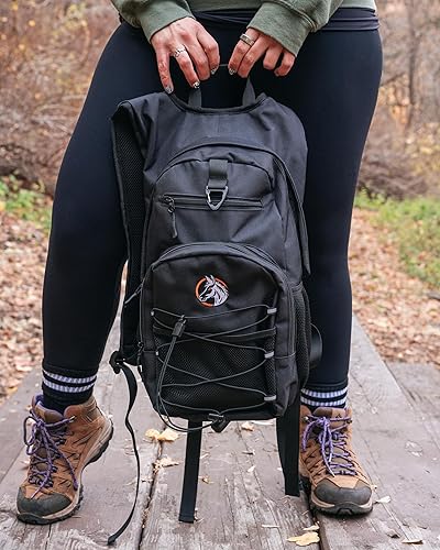 Miniatura 9 de Mochila de hidratación de 18 litros con kit de primeros auxilios, bolsa de agua de 3 litros y toalla de enfriamiento, mochila de hidratación ligera