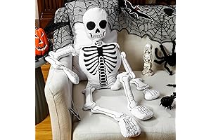 Realistic Skeleton Shaped Halloween Skeleton Decorative Pillow