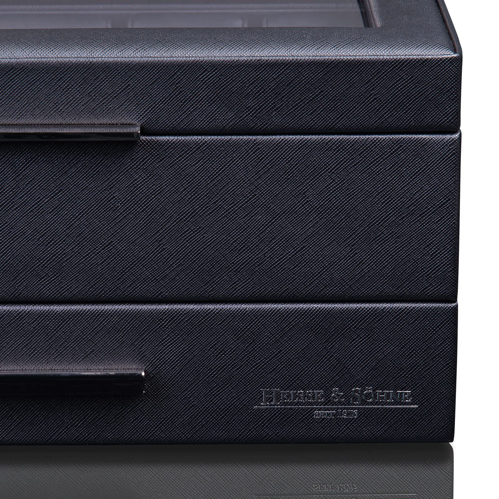 HEISSE & SÖHNE SEIT 1976® Uhrenbox Heron 10+ - Schwarz