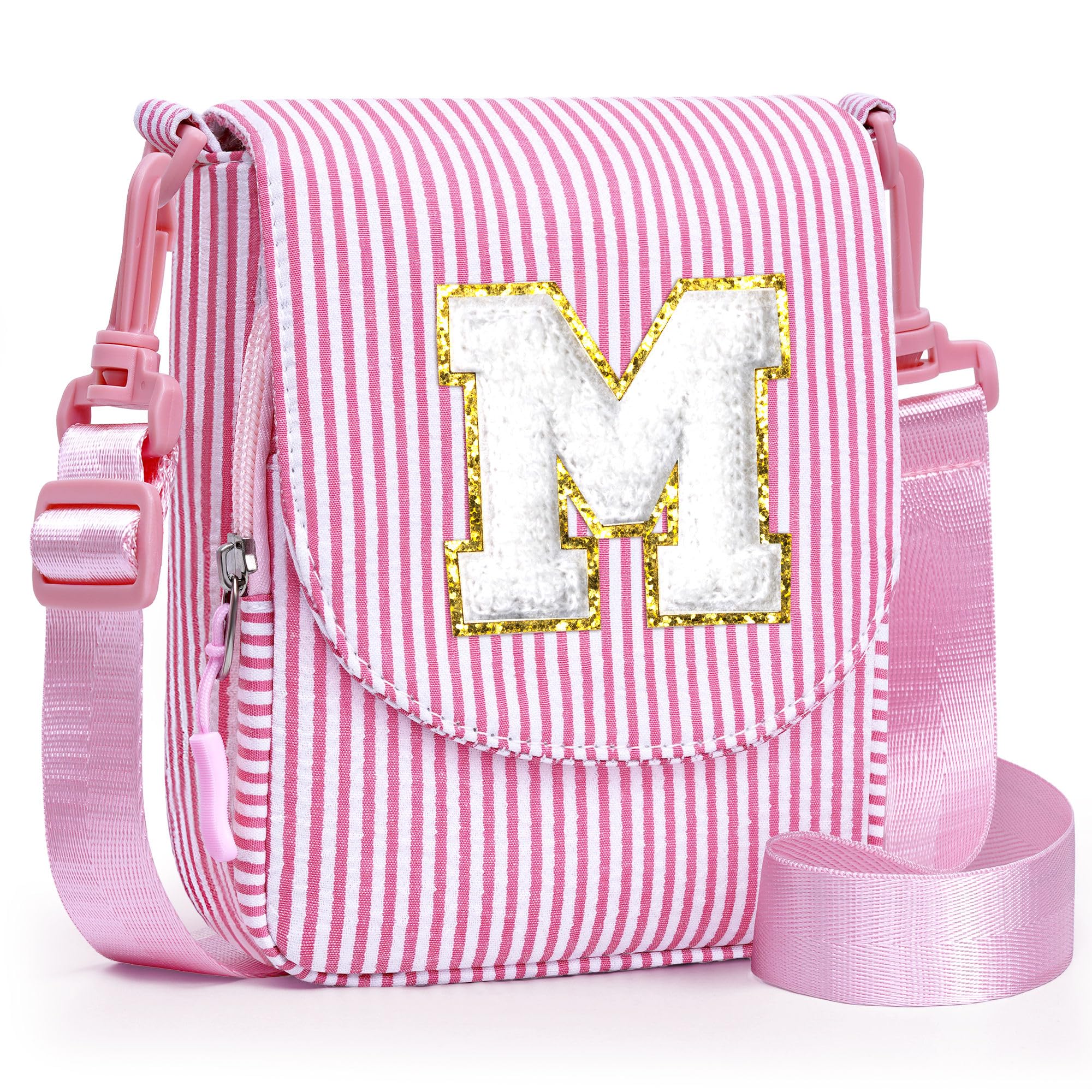YOOLIFE Personalisierte Geschenk Umhängetasche Handytasche Mädchen, Geschenk Mädchen 3 4 5 6 7 8 9 10 11 12 Jahre, Geldbörse Schultertasche Handy Tasche für Tochter Schwester Nichte Enkelin, Rosa M