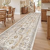 Vista 23 de Madane Alfombra Pasillera Lavable - Alfombras Pasilleras 2x6 para Pasillos de 6 Pies Antideslizante Vintage Alfombra Pasillera de Cocina