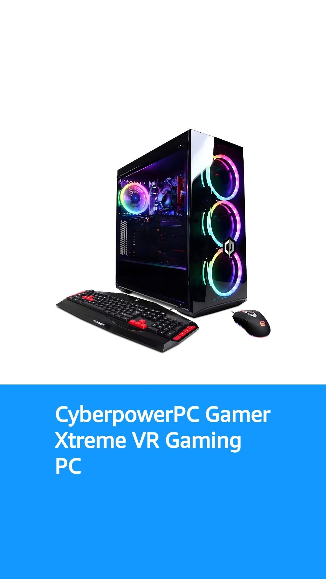 CYBERPOWERPC Gamer Xtreme VR Gaming PC, Intel Core i5-9400F 2.9GHz