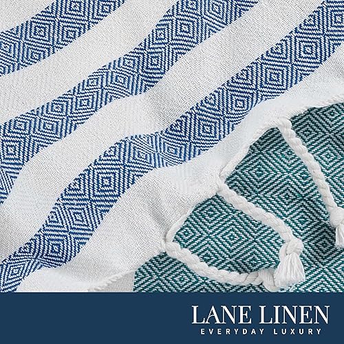 Vista 250 de LANE LINEN Juego de 6 toallas de playa turcas para mujer, tamaño grande, 39 x 71 pulgadas, prelavadas, no se encogen, no se encogen, sin arena