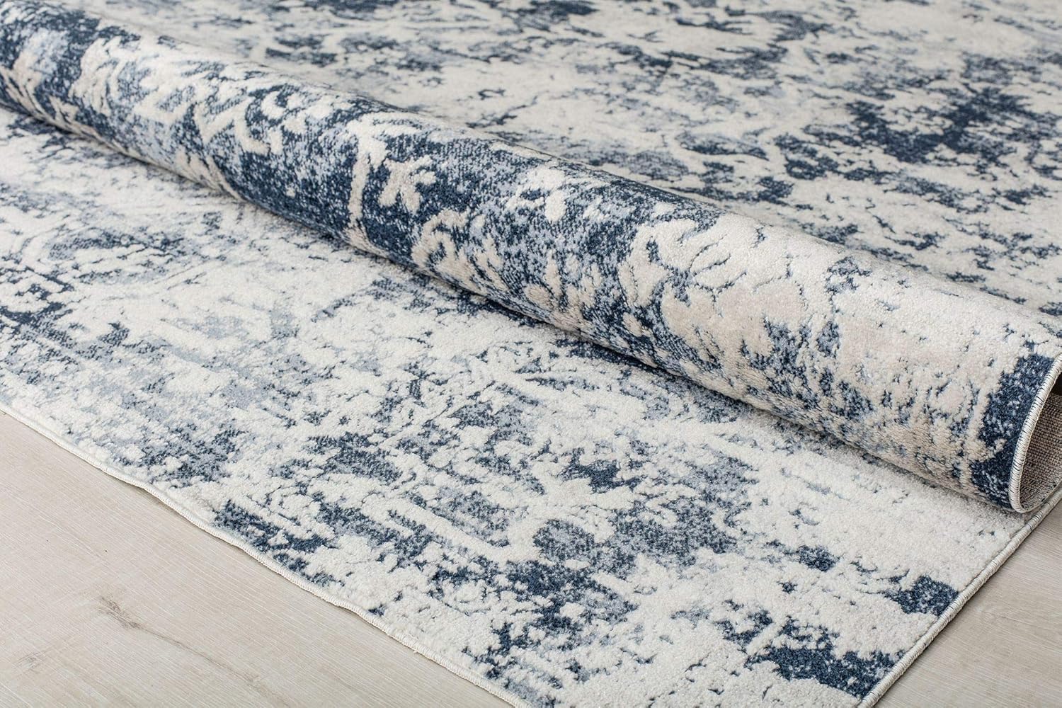Rugs America Prescott PS55A Monterey Blue Transitional Vintage 2x4 Area Rug, 2'6" x 4'