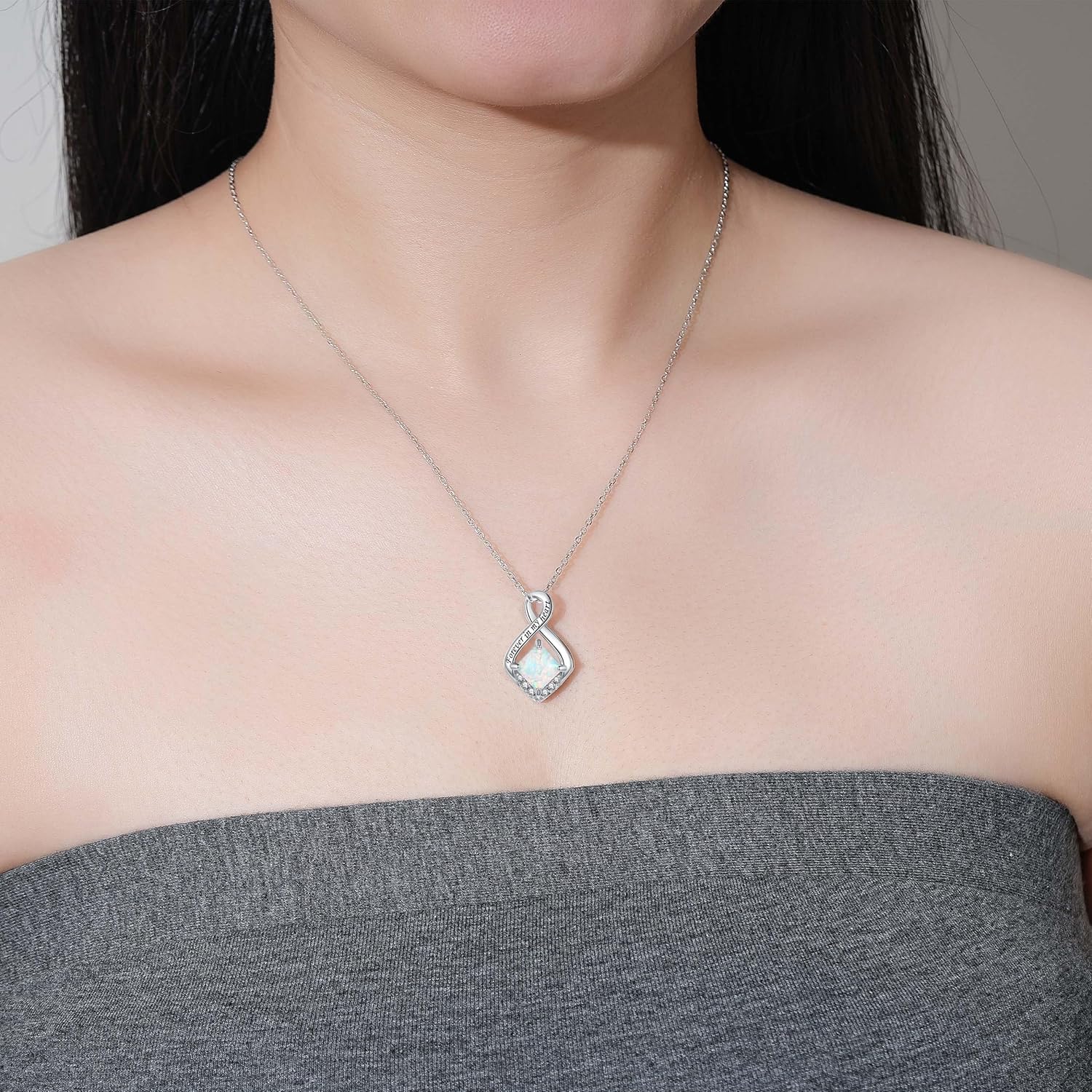 925 Sterling Silver Cremation Jewelry Urn Necklace- Teardrop/Heart/Tree of Life/Infinity/Bar Pendant Necklaces for Ashes for Women Memorial Keepsake Jewelry Gifts - Image 8