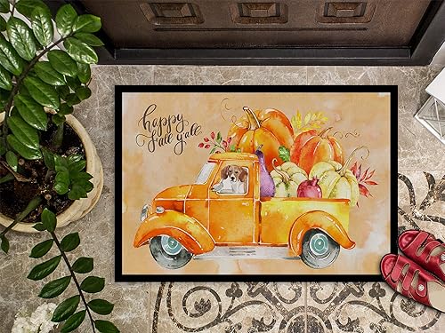 Miniatura 3 de Caroline's Treasures CK2654MAT - Tapete de cosecha de otoño de 18 x 27 pulgadas, tapete para puerta delantera, interior y exterior, para entrada,