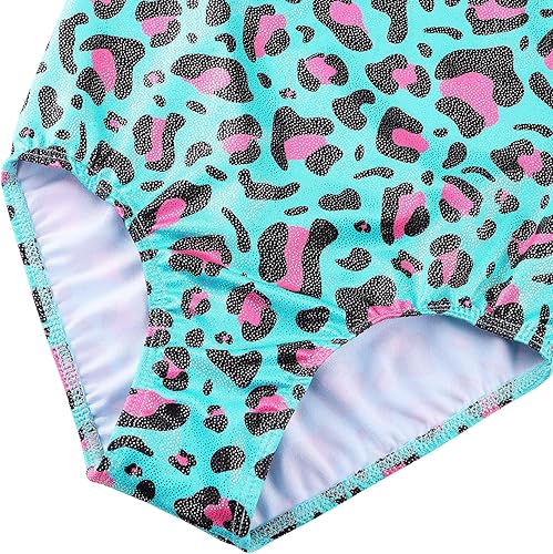 Miniatura 4 de TFJH E - Leotardo de gimnasia brillante de una pieza para niñas y niños