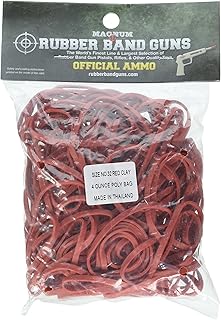 Rubber Band Ammo Bag, Red, Size 33/4 oz - Magnum Enterprises