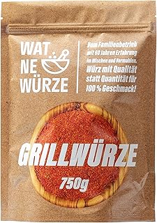 WAT NE WÜRZE Grillgewürze Allround BBQ Rub 750 g | Steak, Spießbraten und Grill Gewürz für alle Sorten von Grillfleisch & Fisch | Grillwürze Marinade für Fleisch zum Grillen, Barbecue oder Braten