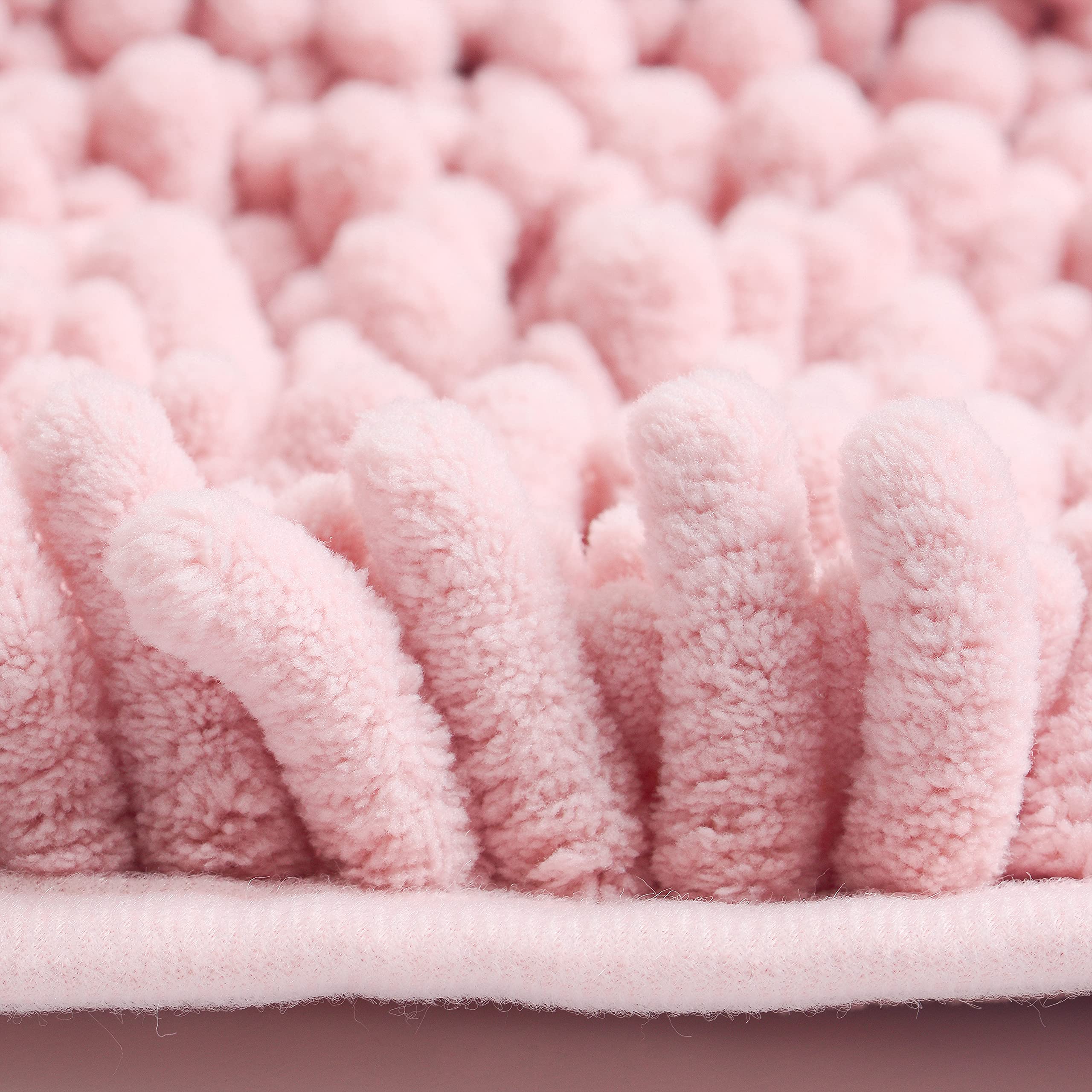 Alfombra de baño de felpilla de microfibra de felpa, antideslizante, superabsorbente, lavable a máquina, suave, acogedora para cocina, lavandería, dormitorio