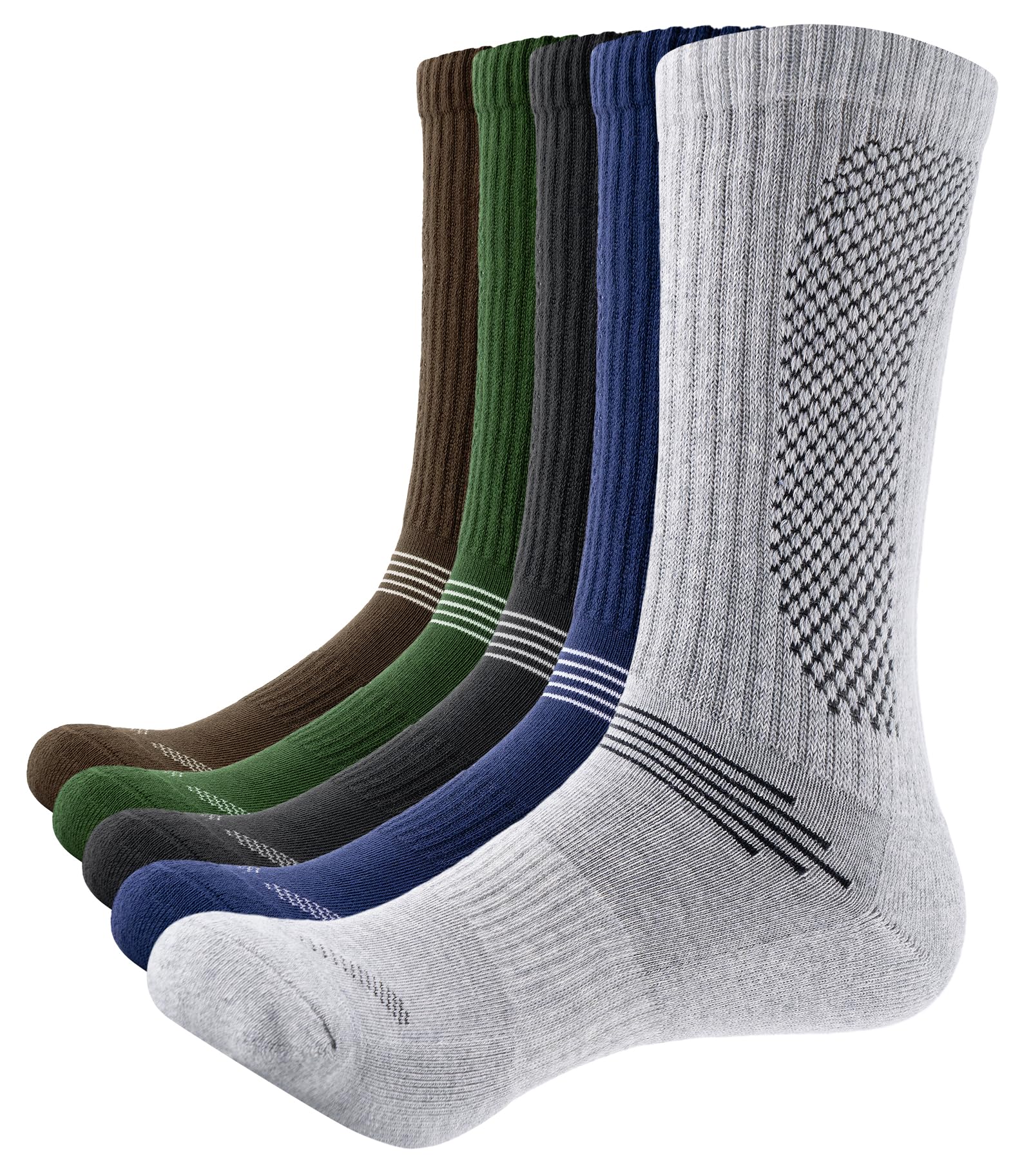 Alaplus Mens Socks Thermal Thick Warm Winter Socks Comfortable Crew Socks Outdoor Multipack Performance Hiking Trekking Walking Athletic Socks