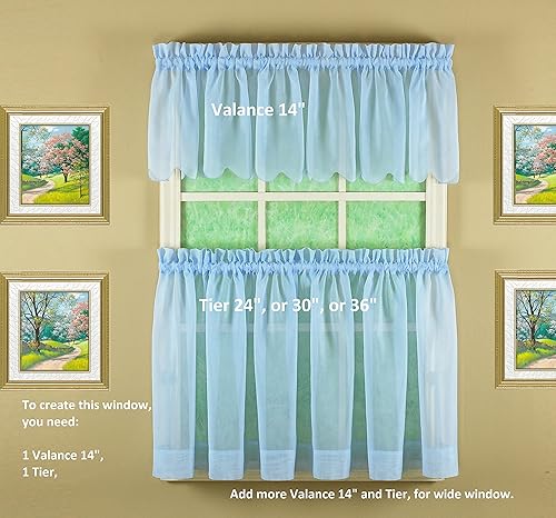 Vista 795 de Today's Curtain - Cortina Emelia de gasa original, panel de 84 pulgadas, negro, 60 pulgadas de ancho x 84 pulgadas de largo