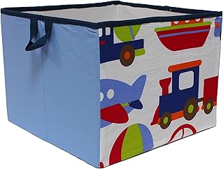 Bacati - Storage Tote (Large 14 x 14 x 10 inches, Transportation)