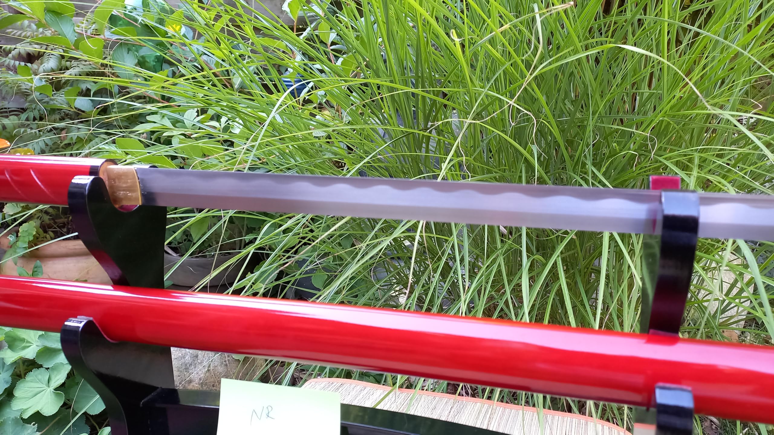 Samurai Schwerter Katana Blind Samurai Schwert- scharf, echt & handgeschmiedet - Katana Schwert ohne Ständer - echtes Japanisches Samurai Sword aus Kohlenstoffstahl - Japan Deko Katanas