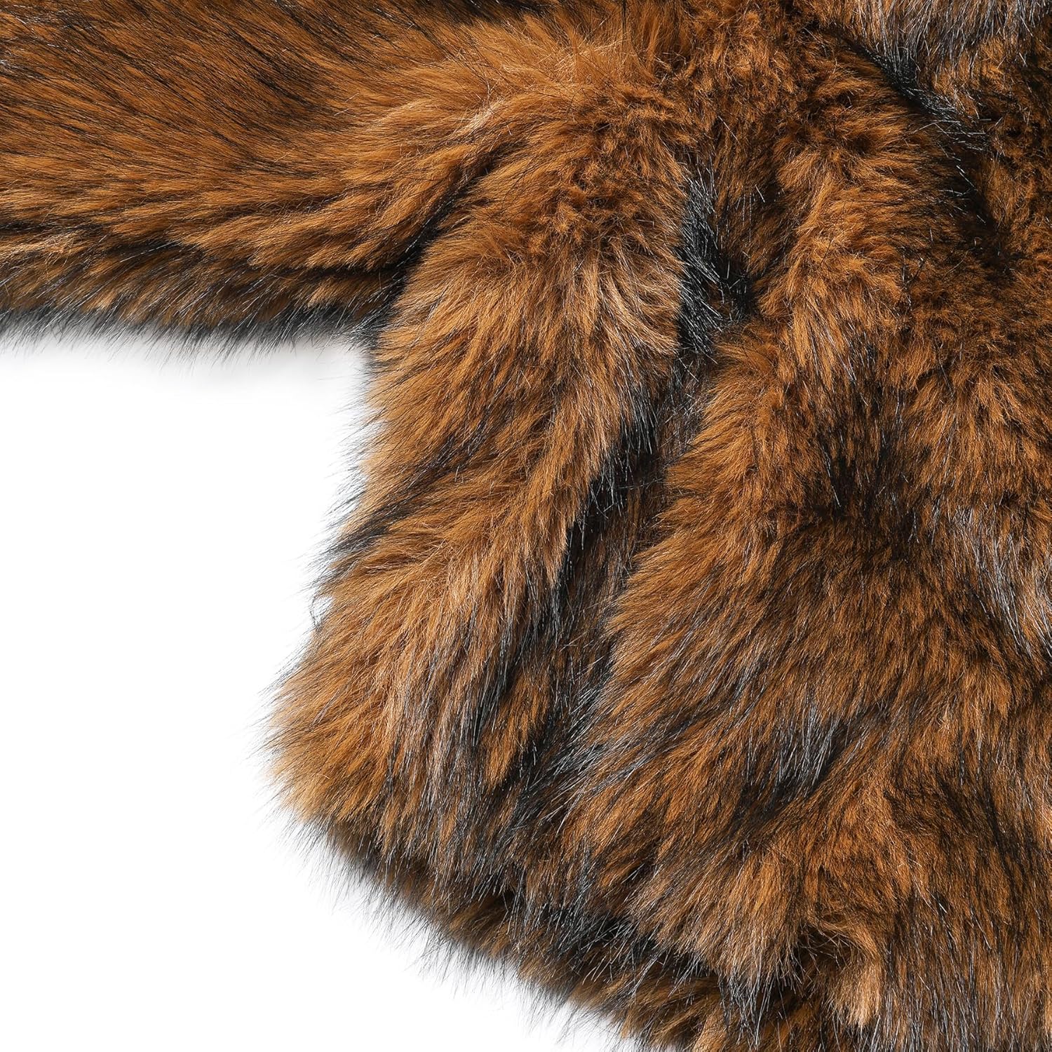 Amazhiyu Women's Faux Fur Cropped Coat Winter Open-front Long Sleeve Jackets Warm - Image 6