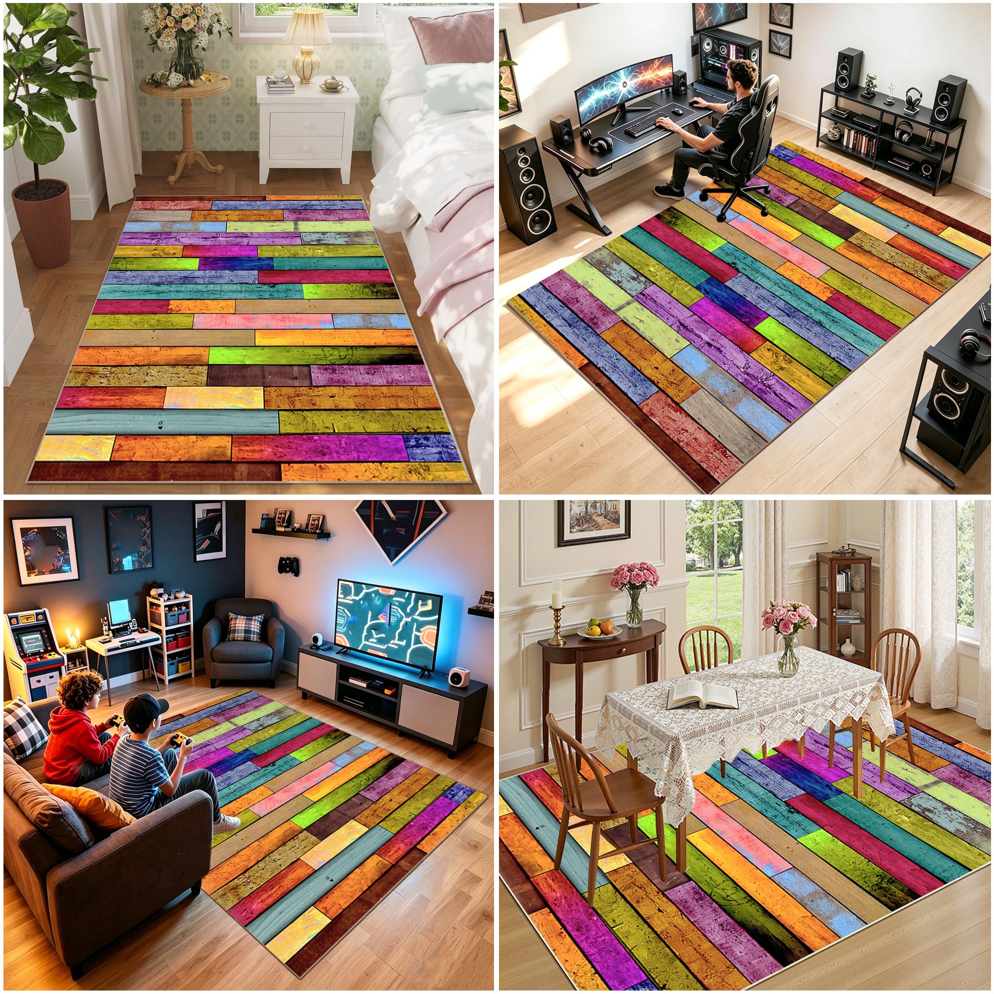 Teppich-Stuhlmatte, bürostuhl unterlage teppich 80 x 150 cm Gaming Teppich Stuhlunterlage, Bodenschutzmatte für Hartböden, schreibtischstuhl unterlage für Laminat, Bürostuhl Matte für Bodenschutz