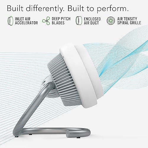 Miniatura 7 de Vornado Ventilador circulador de aire de tamaño completo 783DC Energy Smart con control de velocidad variable y altura ajustable y ventilador de