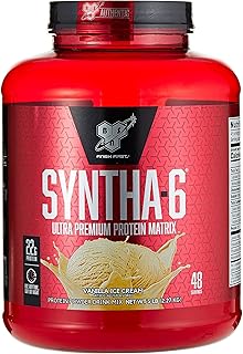 BSN SYNTHA-6 Vanilla Ice Cream Protein Powder — 6-Protein Blend, 80 oz