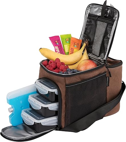 Miniatura 2 de EVOLUTIONIZE Bolsa de preparación de comidas, sistema de gestión de lonchera completa que incluye recipientes de preparación de comidas de control