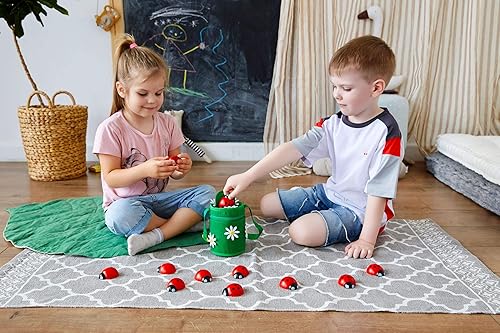Miniatura 5 de Contar catarinas - Juguete Montessori para contar para niños pequeños, juguete de aprendizaje educativo de madera para niñas y niños de 3, 4 y 5
